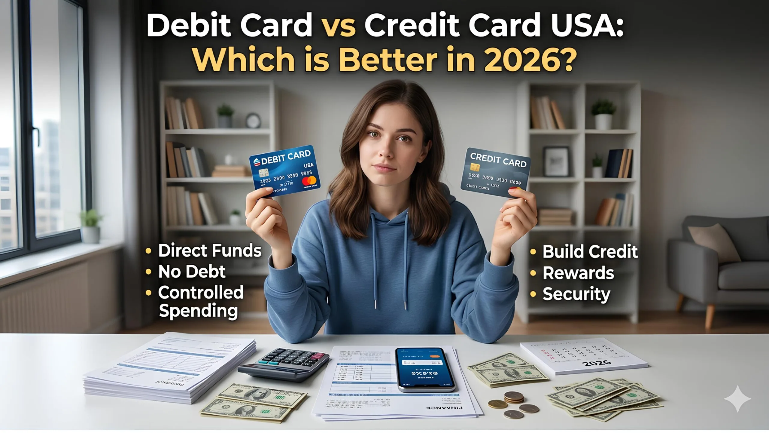 Debit Card vs Credit Card USA