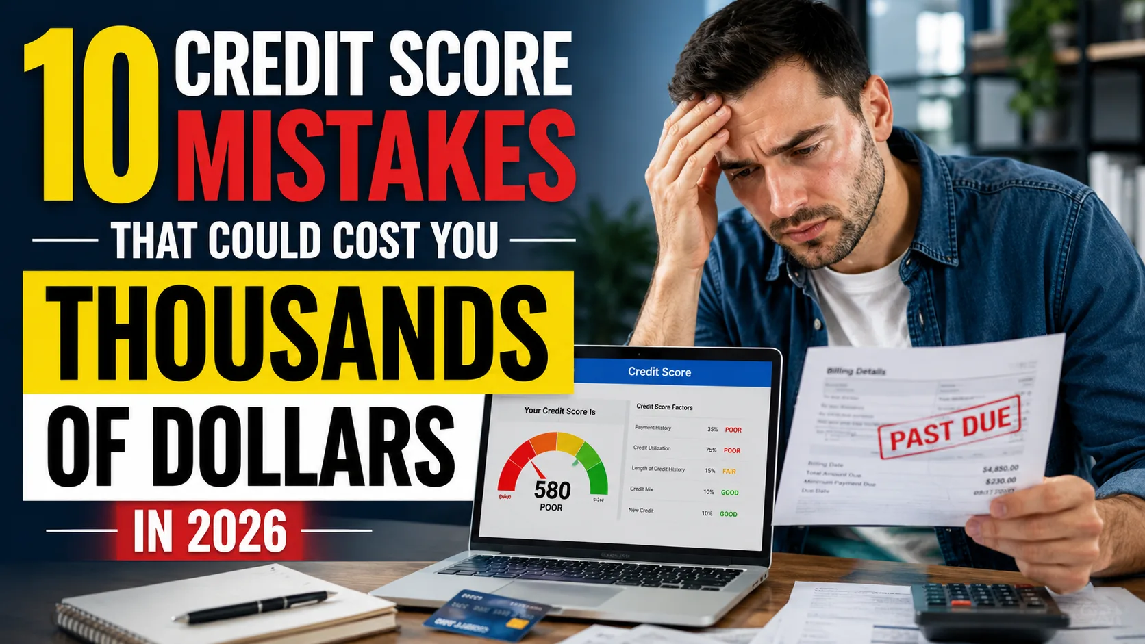 10 Credit Score Mistakes That Could Cost You Thousands of Dollars in 2026